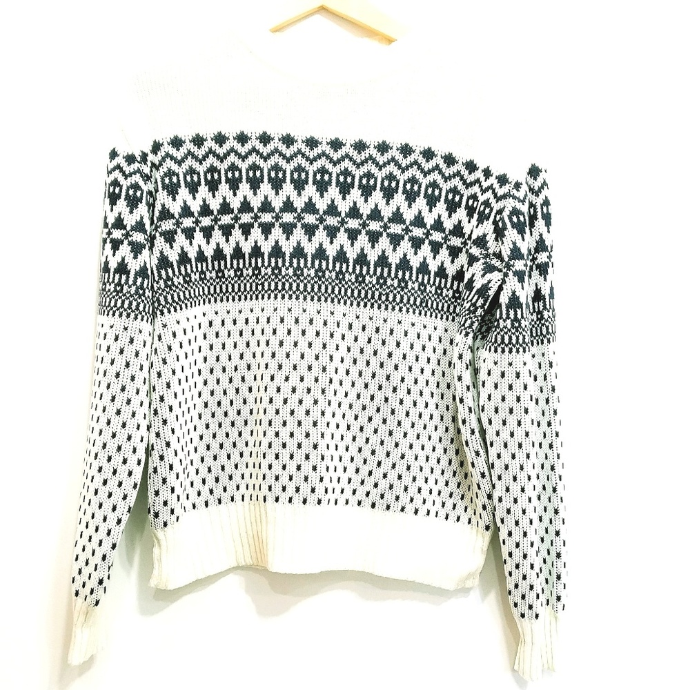 Vintage knit pullover grandpa sweater